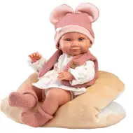 Llorens: Nica novorodené dievčatko s mäkkým vankúšom 38 cm