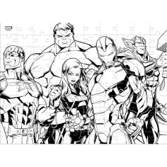 Luna: Avengers 2 v 1, 100-dielna omaľovanka puzzle obrázok 3