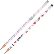Luna: Dievčenská grafitová ceruzka s gumou, v dvoch rôznych variantoch, 1 ks