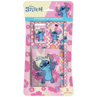 Luna: Disney Stitch 5-dielna ružová sada písacích potrieb