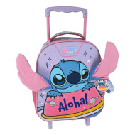 Luna: Disney Stitch Aloha dvojkomorový ruksak na kolieskach do škôlky 27x10x31 cm