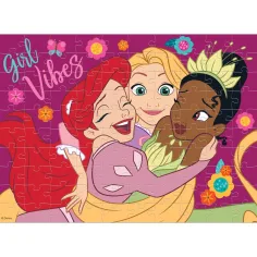 Luna: Disney princezné 2 v 1, 100-dielne omaľovánky puzzle obrázok 3