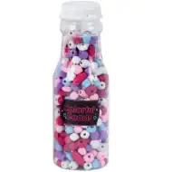 Luna: Farebné navliekacie korálky v úložnej fľaši