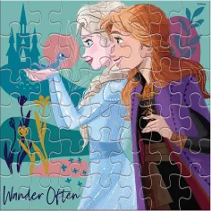 Luna: Ľadové kráľovstvo 2 súrodenci 42-dielne omaľovateľné puzzle obrázok 2
