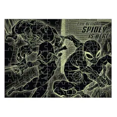 Luna: Marvel Spider-Man 100-dielne puzzle svietiace v tme obrázok 3