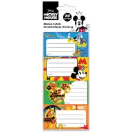 Luna: Mickey Mouse a priatelia, balíček 20 kusov štítkov na zošity