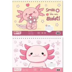 Luna: Must Axolotl skicovník A4, 30-listový, v rôznych prevedeniach
