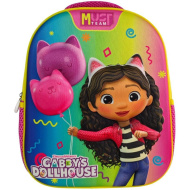 Luna: Must Team 3D Gabi domček pre bábiky zaoblený škôlkarský batoh 26x10x32 cm