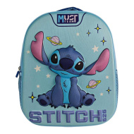 Luna: Must Team 3D Stitch zaoblený škôlkarský batoh s kozmickým motívom 26x10x32 cm