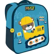 Luna: Must Team 3D stavebný batoh s medvedím motívom pre škôlkarov 26x10x32 cm