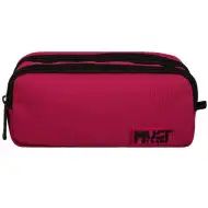 Luna: Must Team Monochrome bordovo-čierny valcový peračník s 2 vreckami