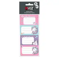 Luna: Must Team Unikornis štítky na zošity s motívom, balenie 20 ks