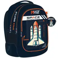 Luna: Must Team astronaut zaoblený trojkomorový školský batoh, ruksak 32x18x43 cm