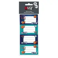 Luna: Must Team basketbalovo vzorované menovky na zošity, balenie 20 ks