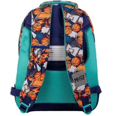 Luna: Must Team basketbalový zaoblený školský batoh s 3 priehradkami, ruksak 32x18x43 cm obrázok 2