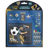 Luna: Must Team futbalový 12-dielny omaľovánkový set