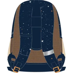 Luna: NASA zaoblený školský batoh s 3 priehradkami, ruksak 32x18x43 cm obrázok 2