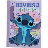 Luna: Obojstranná gumená zložka s nápisom Stitch Having a Blast, 25x35 cm