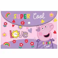 Luna: Peppa prasiatko plastová zakladačka s patentom vo formáte A4