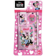Luna: Ružový 5-dielny písací set Minnie myška