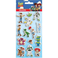 Luna: Sada 3D vypuklých nálepiek Toy Story na hárku 10 x 22 cm