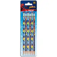 Luna: Sada 6 gumovaných grafitových ceruziek s motívom Spider-Man