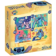 Luna: Stitch 4-v-1 puzzle set
