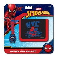 Luna: Súprava digitálnych hodiniek a peňaženky Spider-Mana