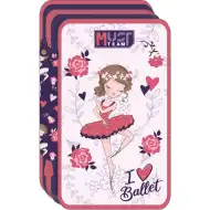 Luna: Trojposchodové plnené puzdro na ceruzky I Love Ballet
