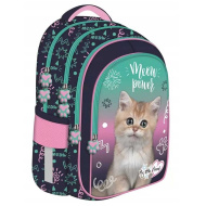 MLF Kitty Party školská taška, batoh s motívom mačky, so 4 priehradkami BPL58 40x29x19 cm