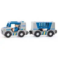 Magnetické policajné auto s prívesom - Woodyland