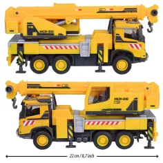 Majorette: Volvo žeriavový nákladiak so svetlom a zvukom 22 cm - Simba Toys obrázok 3