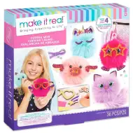 Make It Real: Sada na výrobu roztomilých chlpatých guličiek, 4 ks