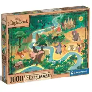 Mapa príbehu Kniha džungle 1000 dielikov puzzle - Clementoni