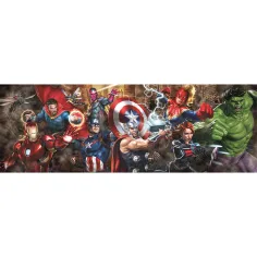 Marvel superhrdinovia 1000 dieliková panoráma puzzle 98x33cm - Clementoni obrázok 2