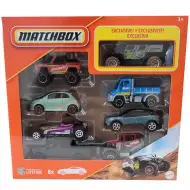 Matchbox: 8-dielna sada autíčok s exkluzívnym vozidlom GHE-O Rescue - Mattel