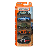 Matchbox: Off-Road Kemping sada 5 malých autíčok 1/64 - Mattel
