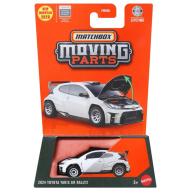 Matchbox: Pohyblivé časti: 2024 Toyota Yaris GR Rally2 otvárateľné autíčko 1/64 - Mattel