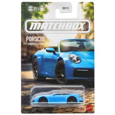 Matchbox ikonický model Porsche 911 Carrera Cabriolet v mierke 1:64 – Mattel