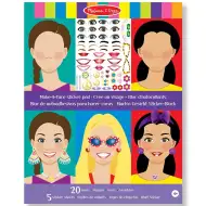 Melissa &amp; Doug: Vytvor tvár nálepková kreatívna sada