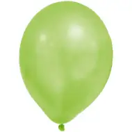 Metalická pastelová zelená balón – sada 8 ks
