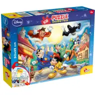 Mickey Mouse – Detektív 2 v 1, 108-dielne puzzle a omaľovánka 50x35 cm – Lisciani