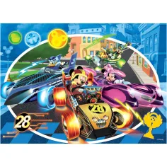 Mickey Mouse 2 v 1, 24-dielne puzzle a omaľovánka 50x35 cm - Lisciani obrázok 2