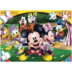 Mickey Mouse 2 v 1, 48-dielne puzzle a omaľovánka 35x25 cm - Lisciani obrázok 2