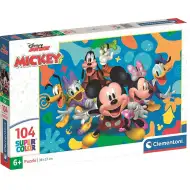 Mickey Mouse a jeho priatelia 104-dielne supercolor puzzle - Clementoni