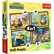 Mimoni 3 v 1 puzzle 35-48-54-70 ks - Trefl