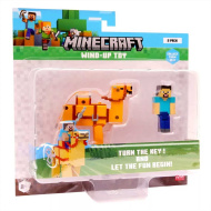 Minecraft 3D figúrka s naťahovacím zvieratkom, 2. séria, v rôznych prevedeniach, 1 ks