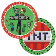 Minecraft 8-dielna sada papierových tanierov 23 cm