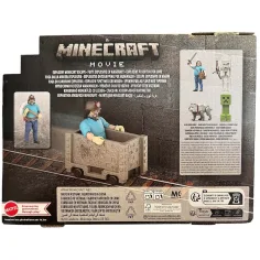 Minecraft: Film – Herná súprava Steve a banský vozík – Mattel obrázok 4