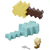 Minecraft: Odhaľte minifigúrku Zlatovlasého námorníka v úložnom priestore v tvare žltého meča - Mattel